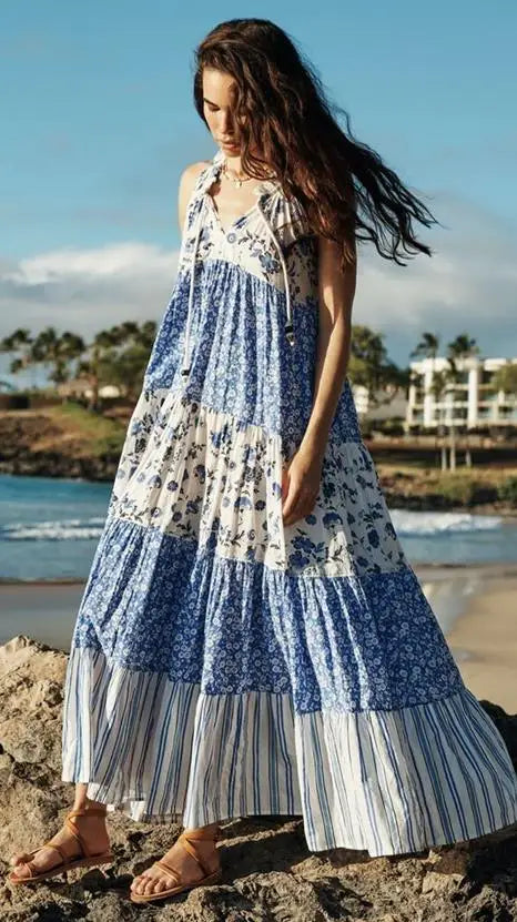 Aitana Vestido Largo Floral Vaporoso