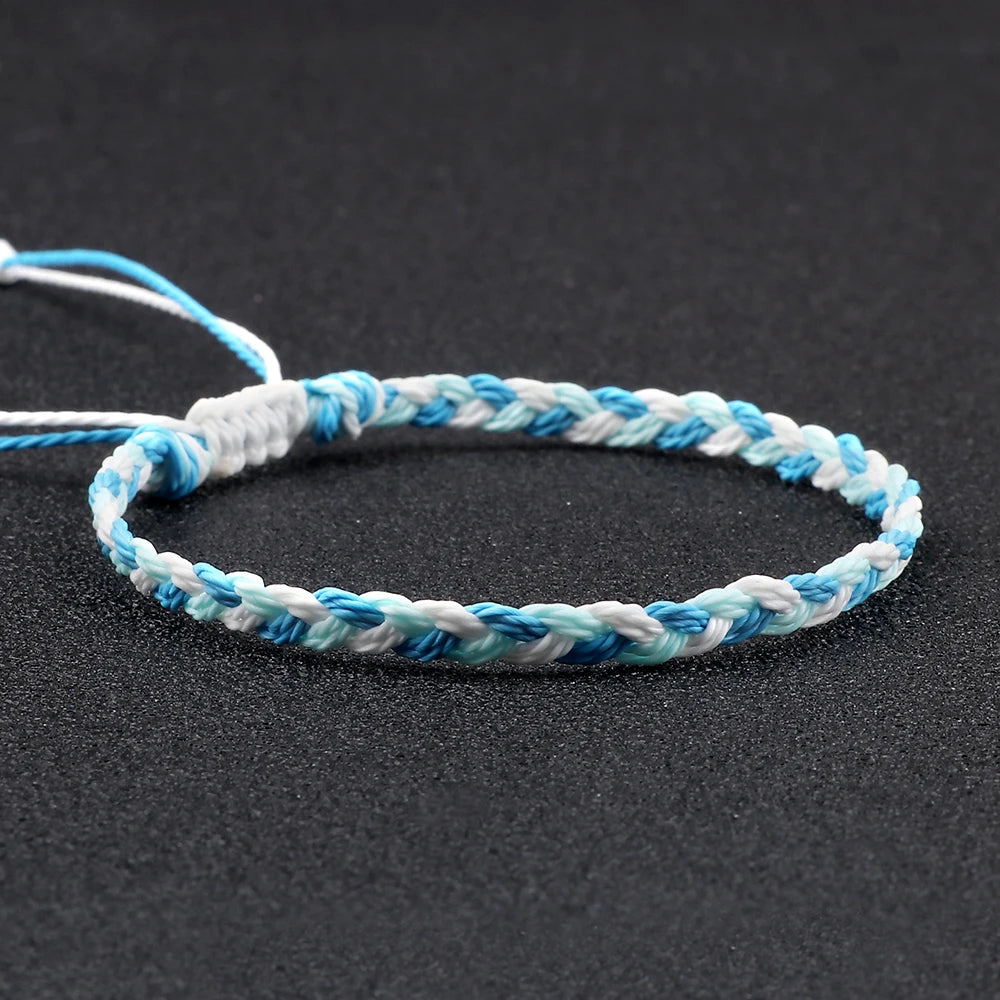 Fátima Pulsera Trenzada Multi Hilo